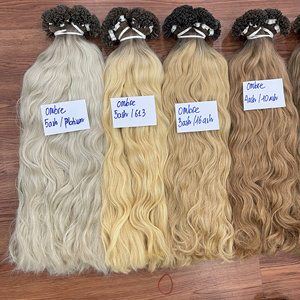 Extensiones de Cabello Humano con Punta en U de Alta Calidad 2026, Cabello Ondulado con Punta en U, Sin Enredos, Sin Caída, Cabello Ruso 100% con Cutícula Alineada - Product Image 1