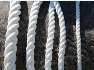 Cuerda de amarre de polipropileno de 3 cabos trenzada, blanca, superventas, para amarre y acoplamiento de embarcaciones - Product Image 3