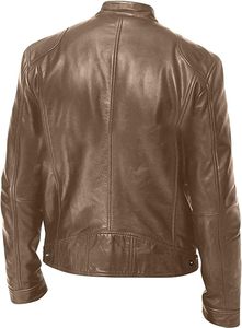 Fashionable Cropped <b>Top</b> Fine Quality Wholesale High Quality Men's Mid-Length Large Size Men Leather jacket for men - Product Image 2