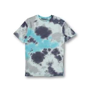 Camiseta de Cuello Redondo de Alta Calidad, 100% Algodón, con Estampado Tie Dye, Logotipo Personalizado, Unisex, Manga Corta, Corte Regular, Estilo Hip Hop para Hombre - Product Image 6