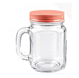 Best Quality 500ml Masion <b>Glass</b> <b>Jar</b> Premium Storage Container for Kitchen Pantry Food Dry Fruits Spices <b>Cookies</b> and Household - Product Image 3
