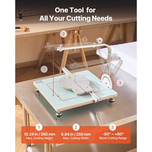 Taglierina Elettrica per Polistirolo a Filo Caldo, Portatile da Tavolo, 58W, con Temperatura Variabile - Product Image 3