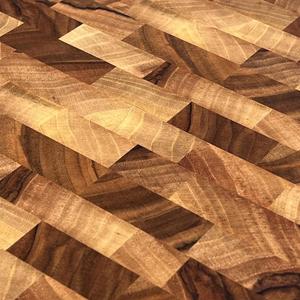 Planche à découper en bois d'acacia naturel rustique, durable, de forme rectangulaire, passe au lave-vaisselle, pour la préparation des aliments en cuisine, découpe des légumes - Product Image 2