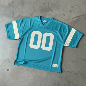 Custom Men's Oversize <b>Mesh</b> Jersey 100% Polyester Sports American Football Sublimation Digital Print Breathable V-Neck Half - Product Image 1