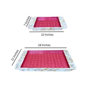 Bandeja cuadrada de MDF impresa con asa, precio económico, para el hogar, hotel y restaurante, bandeja para servir alimentos, en oferta. - Product Image 4