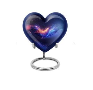 Urna Conmemorativa de Cremación de Alta Calidad en Forma de Corazón de Aluminio para Cenizas de Hombres y Mujeres, Hermosa Mini Urna Funeraria para Cenizas - Product Image 1