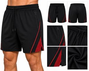 Pantalones Cortos Deportivos Negros para Hombre, de Secado Rápido, con Cordón en la Cintura, Largo Medio, con Bolsillos, Ropa Deportiva - Product Image 4