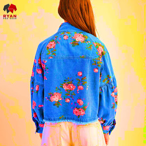 Ryan Pro Gear <b>Customized</b> <b>Denim</b> <b>Jacket</b> For Women Breathable and Comfortable Fabric with <b>Customized</b> Logo OEM Design - Product Image 6
