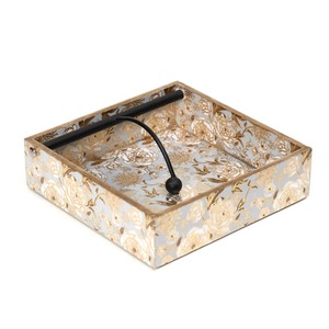 Boîte à mouchoirs en bois imprimée style bohème, durable et écologique, élégant organiseur de table pour salon, chambre et salle de bain - Product Image 4