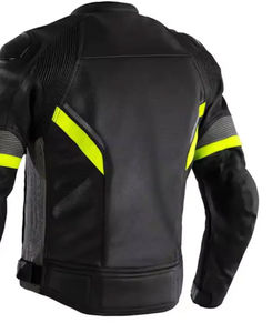 Chaqueta de Motociclista de Cuero para Hombre, Chaqueta de Motociclista con Protección Blindada CE, Chaqueta de Carreras, Servicio OEM - Product Image 2