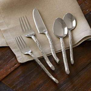 Ensemble de couverts modernes en acier inoxydable Lavie Creations avec finition miroir haute brillance, compatible lave-vaisselle, vaisselle de mariage, 4 pièces LCa-184 - Product Image 5