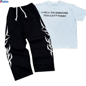 Ensemble de survêtements de haute qualité pour hommes, tenue de sport à manches courtes, ensemble d'été unisexe, confortable pour le jogging, 2 pièces pour couple. - Product Image 1