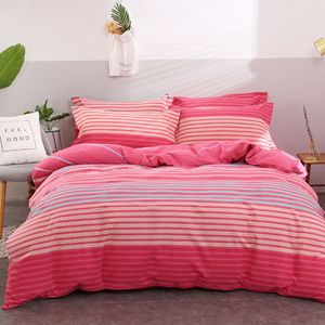 Juego de sábanas con elástico en las esquinas, dos fundas de almohada, de algodón y microfibra, con estampado de PC, juego de sábanas ajustables para colchón, cuatro piezas. - Product Image 4