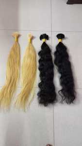 Loose bulk hair for <b>braiding</b> - 100% Natural Raw Indian Virgin Hair No chemical no tangle - Product Image 2
