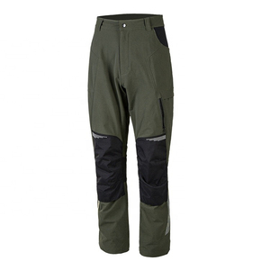 <b>Pants</b> for Men <b>Cargo</b> Pockets Flame Resistant 100% Cotton Elastic Waist <b>Work</b> <b>Pants</b> Heat Resistant Welding Trouser - Product Image 1