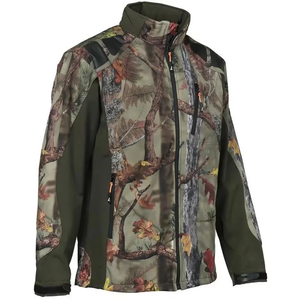 Custom Logo Unisex Soft Shell Insulated Fleece Outdoor Warm Breathable <b>Heat</b>-Transfer Print Performance Camouflage Hunting Jacket - Product Image 4