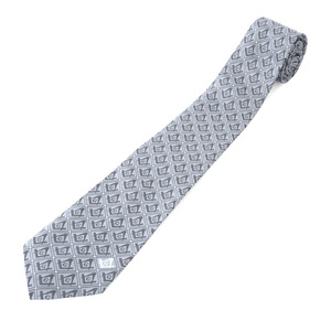 Cravate maçonnique haut de gamme pour Loge Bleue, avec emblème G (Équerre et Compas) gris, accessoire de Loge - Product Image 2