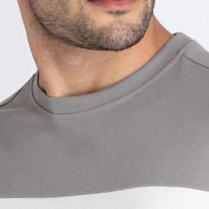 Sweat-shirt à col rond pour homme, couleur contrastée, coupe classique, vêtement décontracté pour l'automne, tissu tricoté - Product Image 6