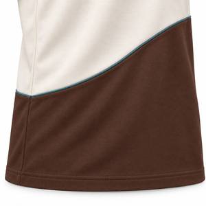 Premium <b>Mens</b> <b>Ivory</b> Mocha Jersey Fabric Crew Neck T-<b>Shirt</b> with Front Print Teal Trim Breathable & Eco-Friendly for Casual Wear - Product Image 3