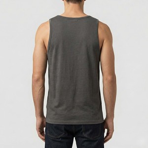 Débardeur de sport vintage délavé pour homme, vente en gros, logo personnalisé, tee-shirt musculaire vierge 100 % coton respirant à séchage rapide - Product Image 3
