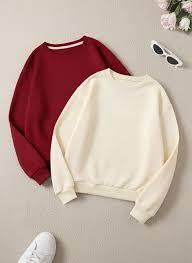 Sweat-shirt en molleton chaud pour homme - 100% coton, col rond, coupe classique, séchage rapide, motif uni, style décontracté - Product Image 6