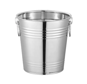 Cubo de Hielo de Acero Inoxidable para Champán y Bebidas, Resistente al Óxido, Ideal para Campamentos y Fiestas - Product Image 1