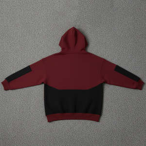 Sweat-shirts pour femmes de haute qualité OEM, deux tons, tissu respirant, manches longues, épaules tombantes, sweat-shirts oversize pour femmes - Product Image 4