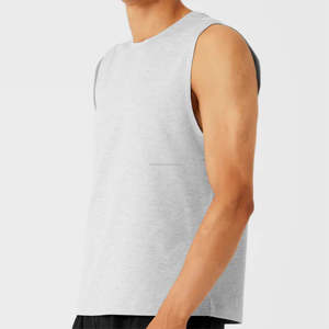 Camiseta sin Mangas Personalizada para Hombre, 100% Algodón, de Alta Calidad, Ecológica, para Gimnasio, Tejida, Talla Grande, en Color Personalizado - Product Image 3