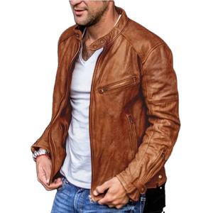 2025 personnalisé homme vestes vêtements vêtements décontractés nouveauté hommes vestes haute qualité Design de mode veste en cuir pour homme - Product Image 6