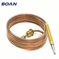 Sensor Termokopel Paduan Tembaga Boan HighReliability dengan Kabel 1200mm, Ulir M8x1, untuk Deteksi Api Pemanas Air Gas Rumah Tangga/RV