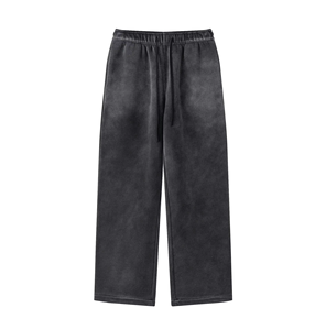 Pantalones Deportivos Anchos Rectos Esenciales para Invierno, Suaves, Forrados con Felpa de 350 g/m², con Logotipo Personalizado - Product Image 1