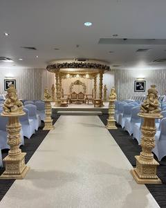 Atractivo Diseño de Mandap de Madera para Bodas en Interiores, Mandap de Madera Clásico Real Avni, Mandap de Boda Tallado en Madera de Diseño, Canadá - Product Image 5