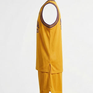 Uniforme de Baloncesto Sublimado Personalizado, Conjunto de Camiseta sin Mangas con Cuello en V y Pantalones Cortos, Ropa de Baloncesto Ligera para Entrenamiento - Product Image 5