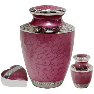 adult cremation <b>urn</b> for human ashes <b>large</b> memorial <b>urn</b> with secure lid classic design durable metal finish lasting tribute - Product Image 4