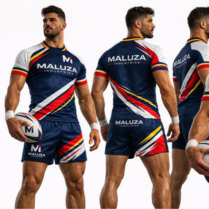 Maillot de rugby personnalisé durable par sublimation – Nom et numéro d'équipe personnalisés – Tenue de rugby haute performance – Vêtements de sport – Fabrication en usine - Product Image 6