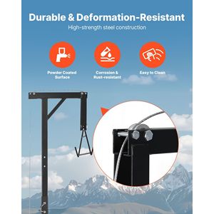 Sollevatore per caccia con capacità di carico di 300 libbre per gancio di traino camion, attacco da 2 pollici, per caccia al cervo, con albero girevole a 360 gradi regolabile - Product Image 6