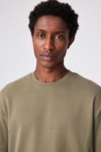 OEM High Quality Oversized Boxy T-Shirt - Heavyweight Cotton, Black/<b>White</b>, Men's Blank <b>Tee</b> - Product Image 5