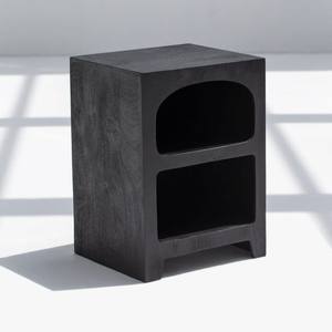 Mesa Auxiliar Pintada en Negro Vandana Sierra Altis, Mueble de Diseño Moderno y Contemporáneo - Product Image 1