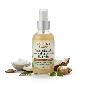 Bruma Capilar Nutritiva de Queratina Orgánica Personalizable con Aceite de Coco y Jengibre para el Cuidado del Cabello - Product Image 1
