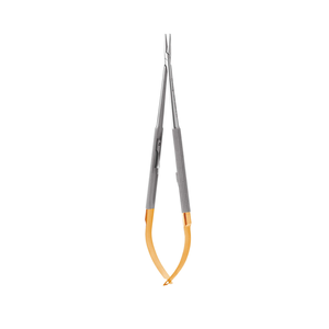 Portaagujas Micro Recto Castro con Punta de Diamante, 18 cm, Instrumento Quirúrgico Dental de Acero Inoxidable, Kit de Sutura de Precisión - Product Image 1