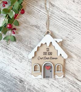 Adorno Navideño de Madera con Forma de Copo de Nieve, Artesanía Tradicional, Decoración Colgante, Diseño Azul con Blanco - Product Image 4