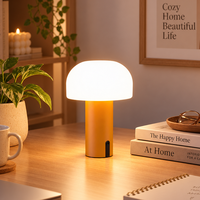 Lampe de table décorative de style nordique, lumière ambiante LED USB, lampe de chevet pour la lecture au lit