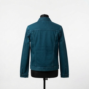 Chaqueta Vaquera Clásica de Invierno para Hombre, 100% Algodón, Cuello Alto, Logotipo Frontal, Estilo Urbano y Moderno - Product Image 2