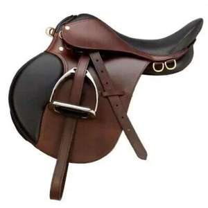 Selle d'équitation artisanale en cuir et bois, style anglais, pour homme et femme, respirante, confortable, prix abordable - Product Image 4