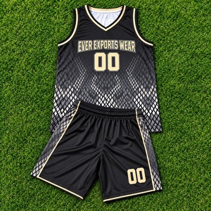 Ensemble de shorts et maillot de basket personnalisés avec motif dégradé diamant, col en V, kit d'équipe avec noms et numéros personnalisés - Product Image 1