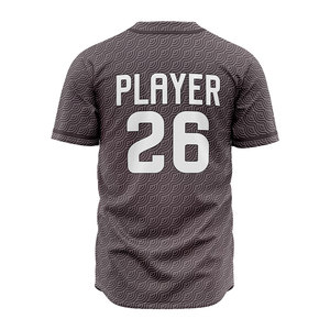 Camiseta de Béisbol para Hombre con Botones, Diseño Sublimado Personalizado, Manga Corta, Transpirable, Ropa Deportiva de Poliéster - Product Image 3