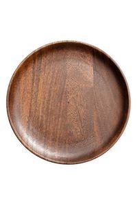 Assiette à dîner artisanale en bois naturel moderne, gravée sur mesure, pour mariage, écologique - Product Image 2