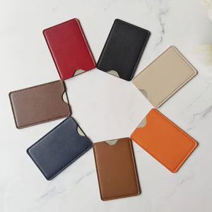 Custom Genuine Leather Men's <b>Card</b> <b>Holder</b> <b>Wallet</b> Open Short High Quality Slim RFID Blocking Crazy Horse Finish Silk Lining - Product Image 5
