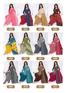 Costume Patiyala indien en coton, prêt-à-porter, pour usage quotidien, à prix bas, grandes tailles disponibles pour robe de tous les jours. - Product Image 5