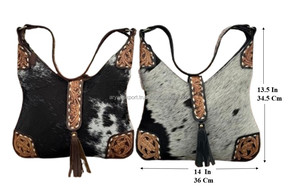OEM High Quality Customizable Hand Tooled <b>Leather</b> New Design Shoulder <b>Bag</b> Durable Genuine Cowhide <b>Leather</b> <b>Hobo</b> <b>Bag</b> for Women's - Product Image 2
